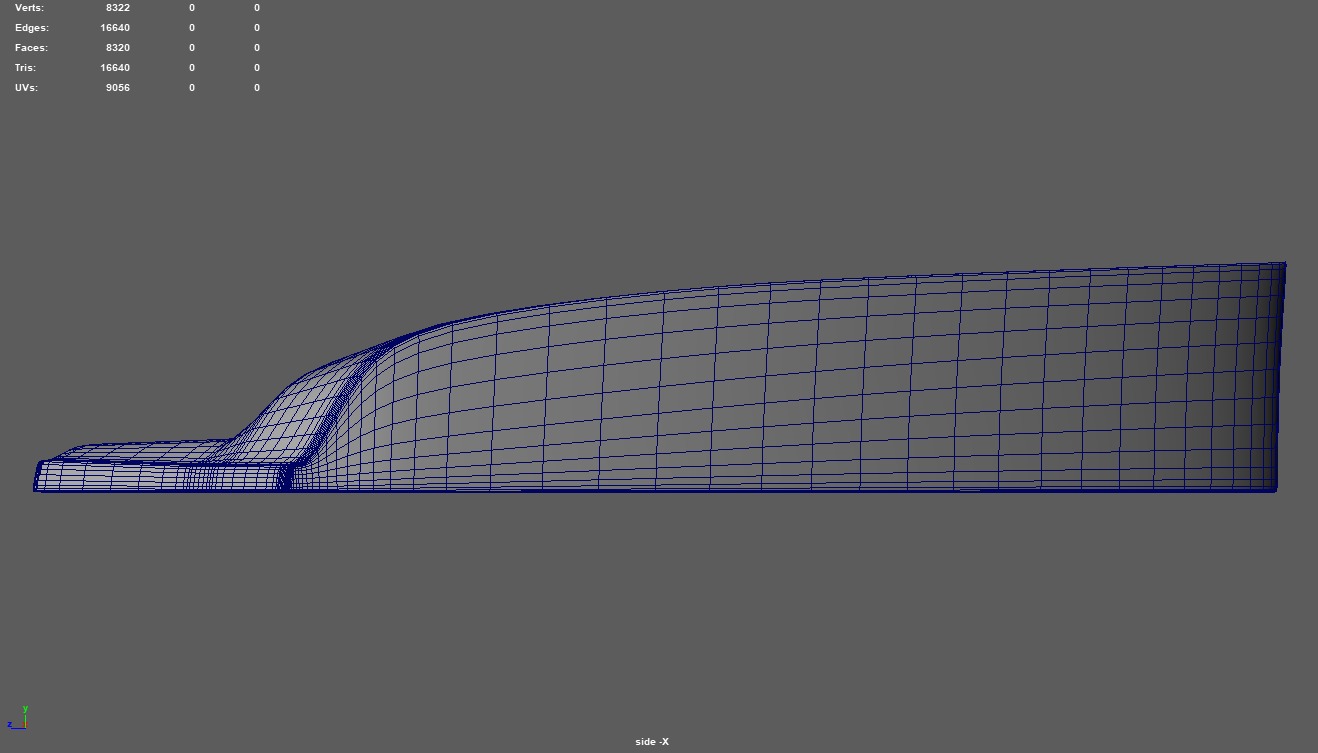 Car Spoiler 022 Low-poly 3D model_10