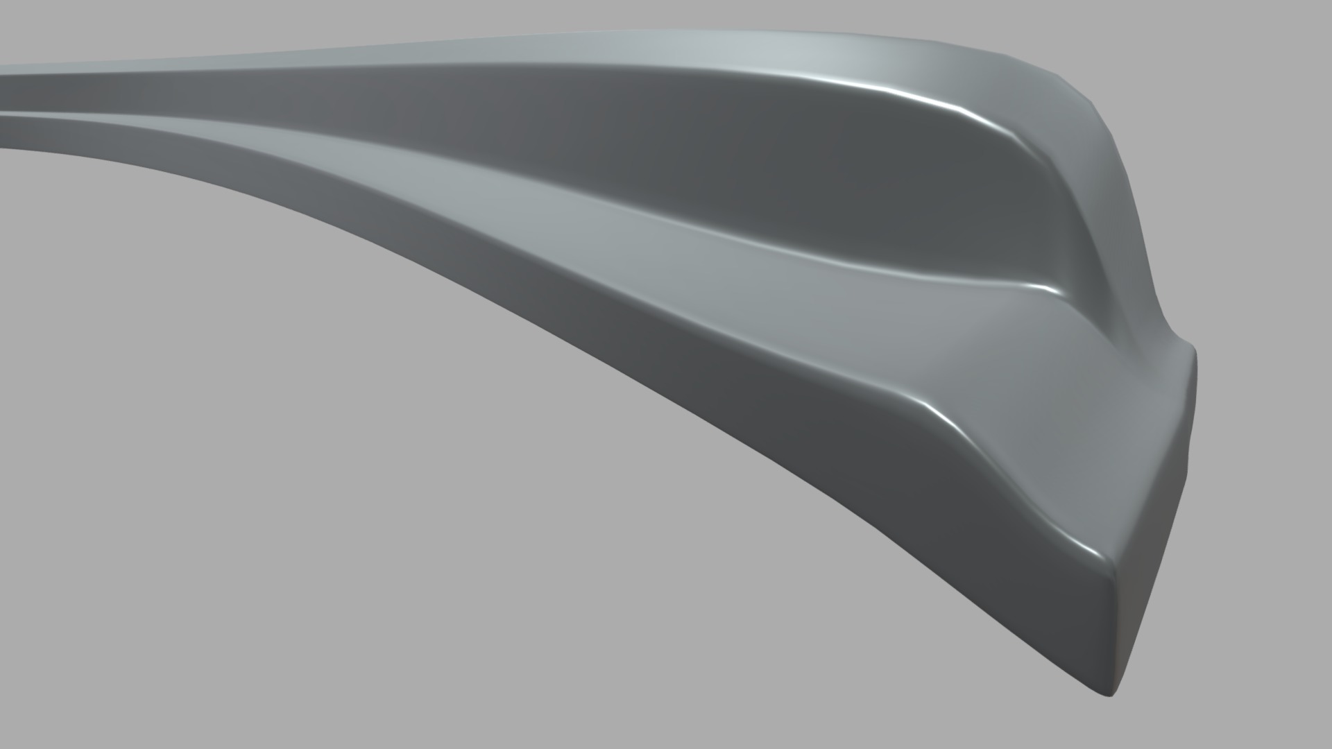 Car Spoiler 022 Low-poly 3D model_6