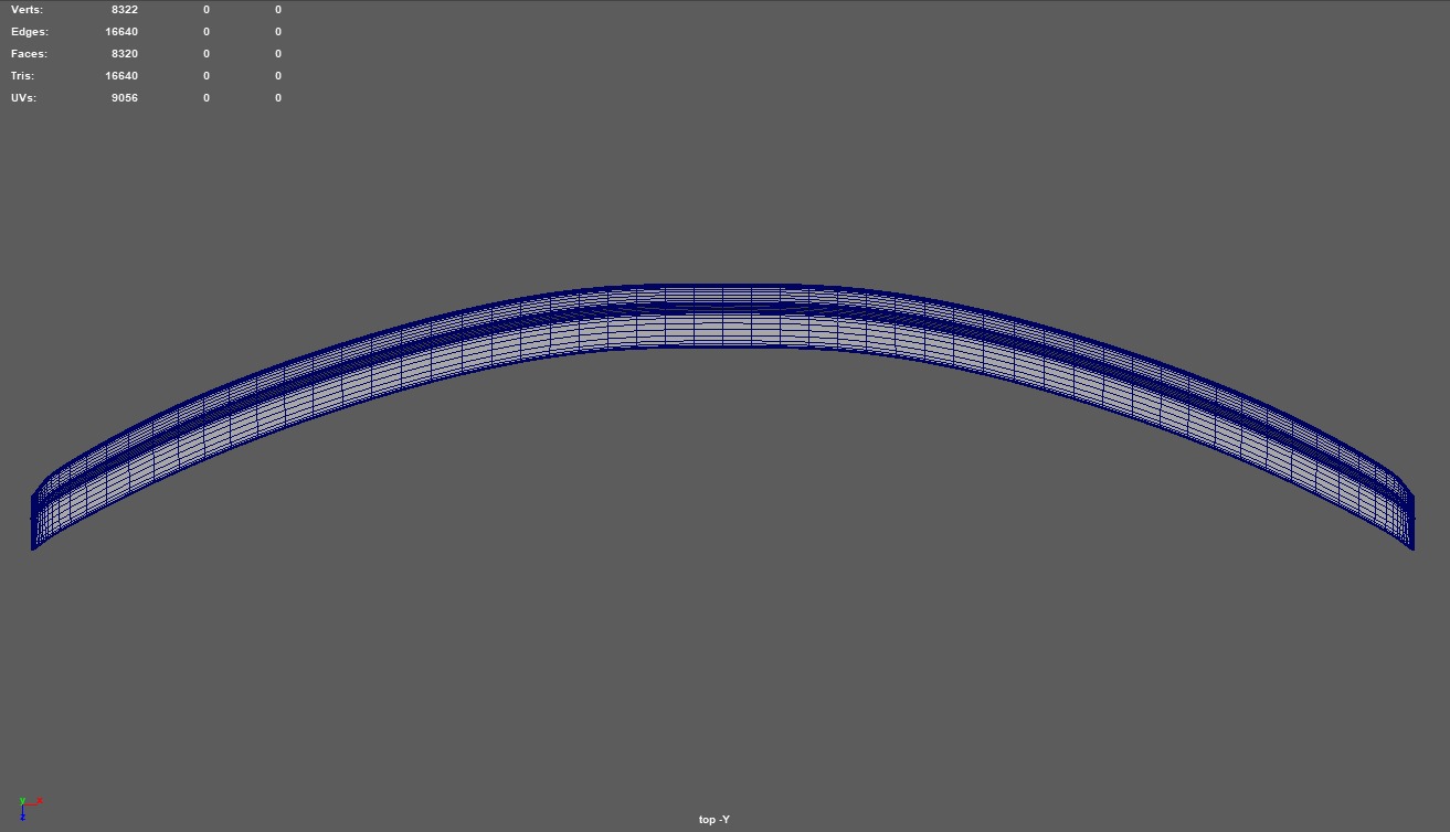 Car Spoiler 022 Low-poly 3D model_8