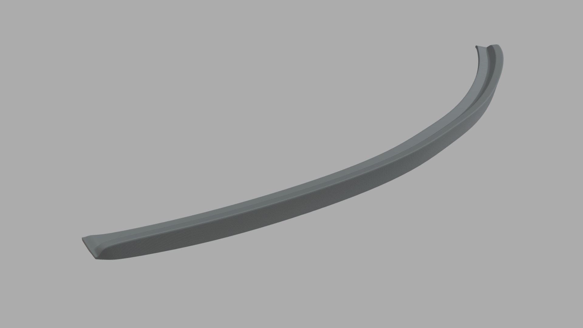 Car Spoiler 022 Low-poly 3D model_3