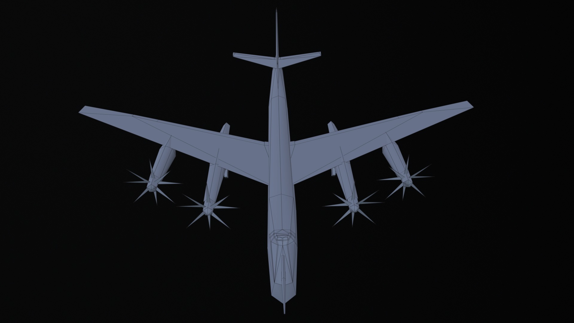 Asset - Army - Tu 95 - 3D MODEL Low-poly Low-poly 3D model_23