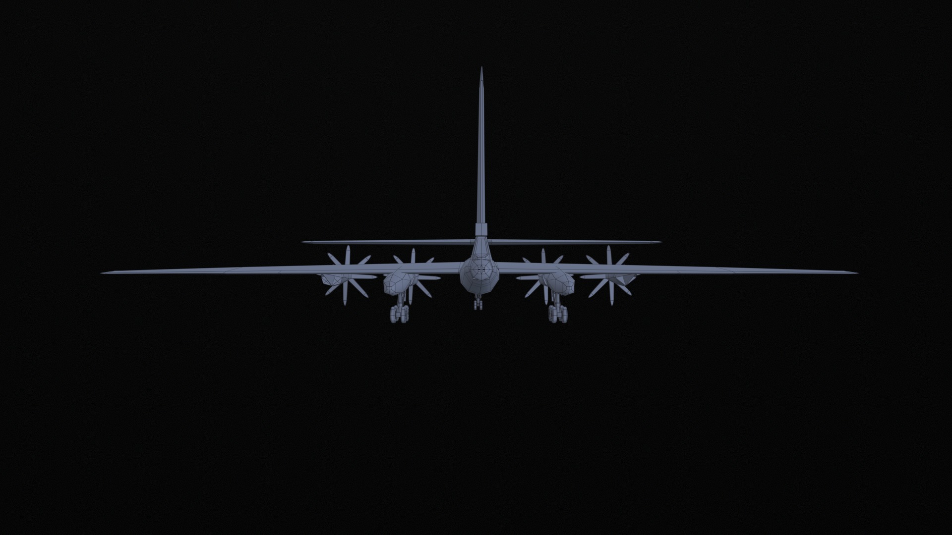 Asset - Army - Tu 95 - 3D MODEL Low-poly Low-poly 3D model_19