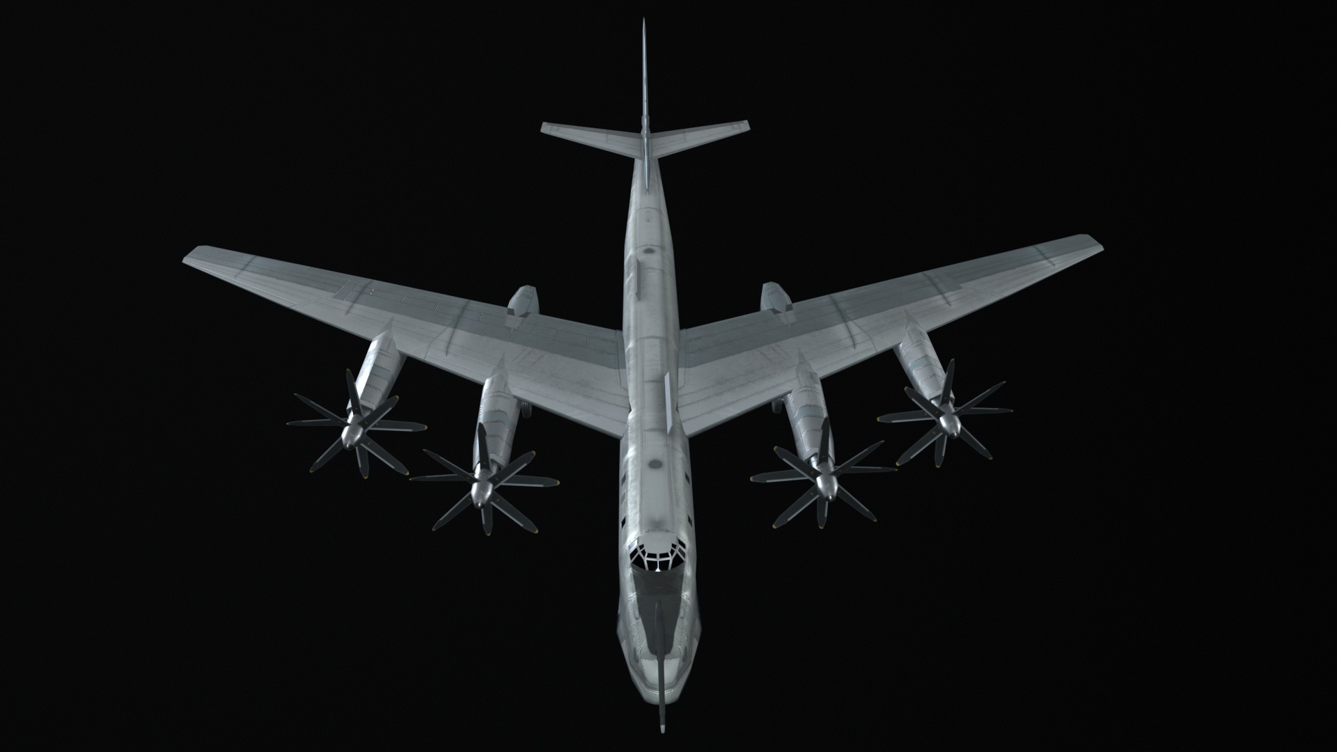 Asset - Army - Tu 95 - 3D MODEL Low-poly Low-poly 3D model_44