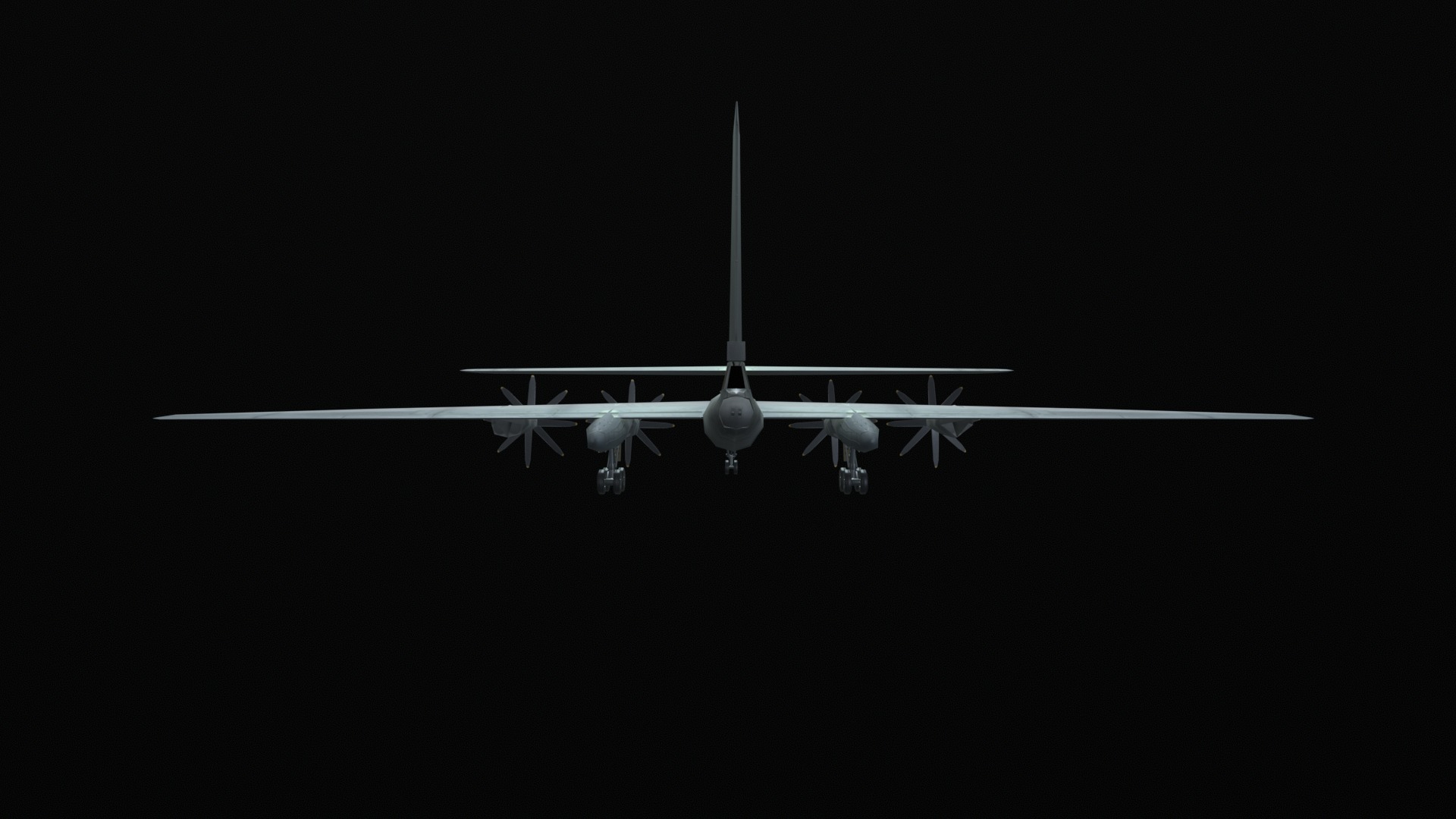 Asset - Army - Tu 95 - 3D MODEL Low-poly Low-poly 3D model_21