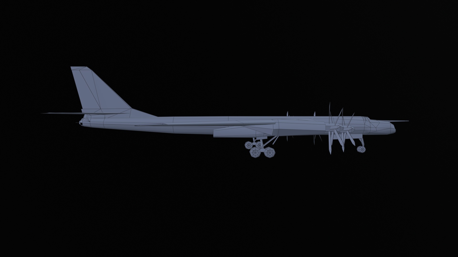 Asset - Army - Tu 95 - 3D MODEL Low-poly Low-poly 3D model_49