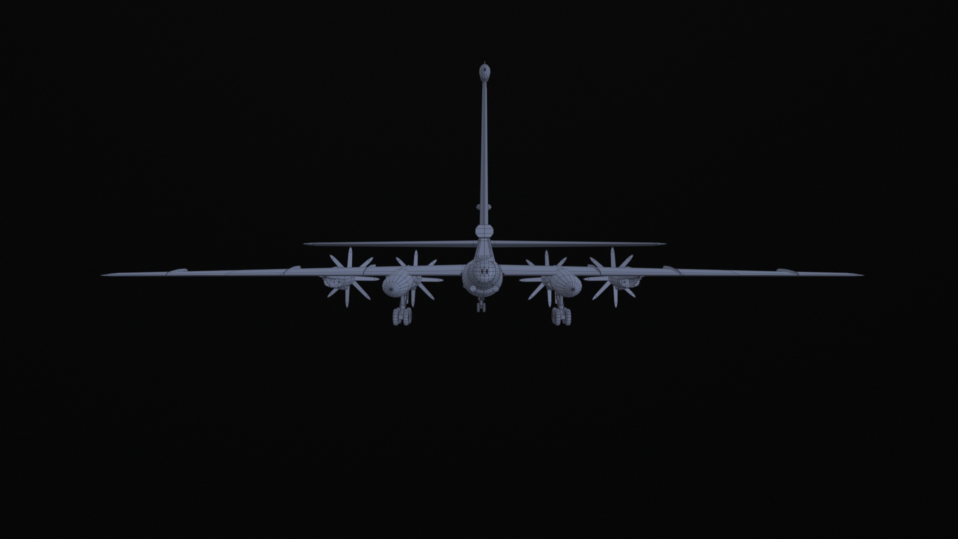 Asset - Army - Tu 95 - 3D MODEL Low-poly Low-poly 3D model_47