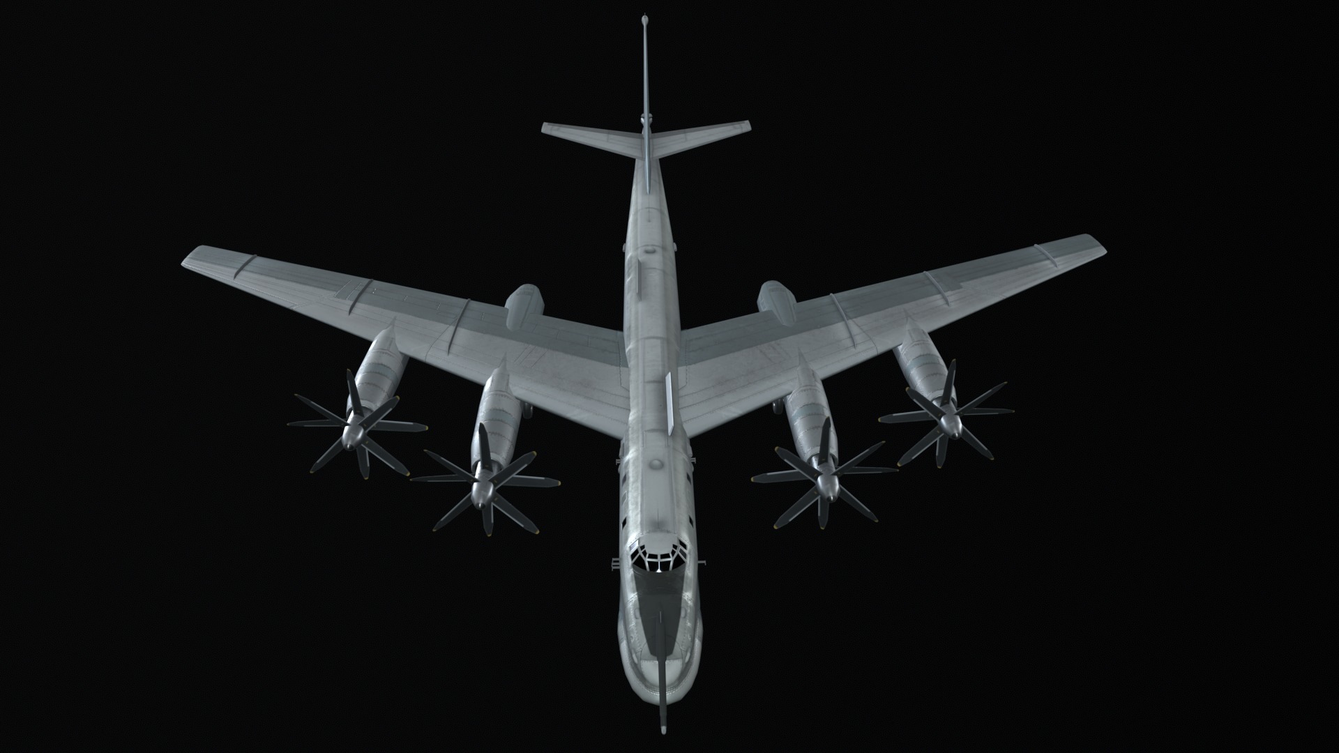 Asset - Army - Tu 95 - 3D MODEL Low-poly Low-poly 3D model_45