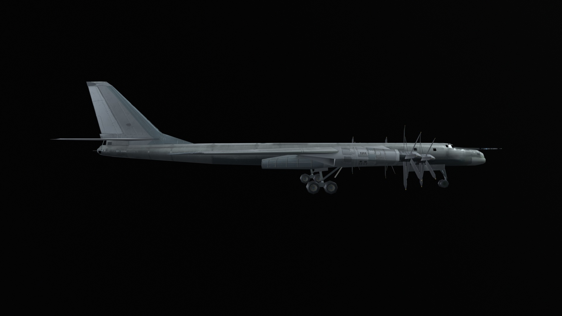 Asset - Army - Tu 95 - 3D MODEL Low-poly Low-poly 3D model_55