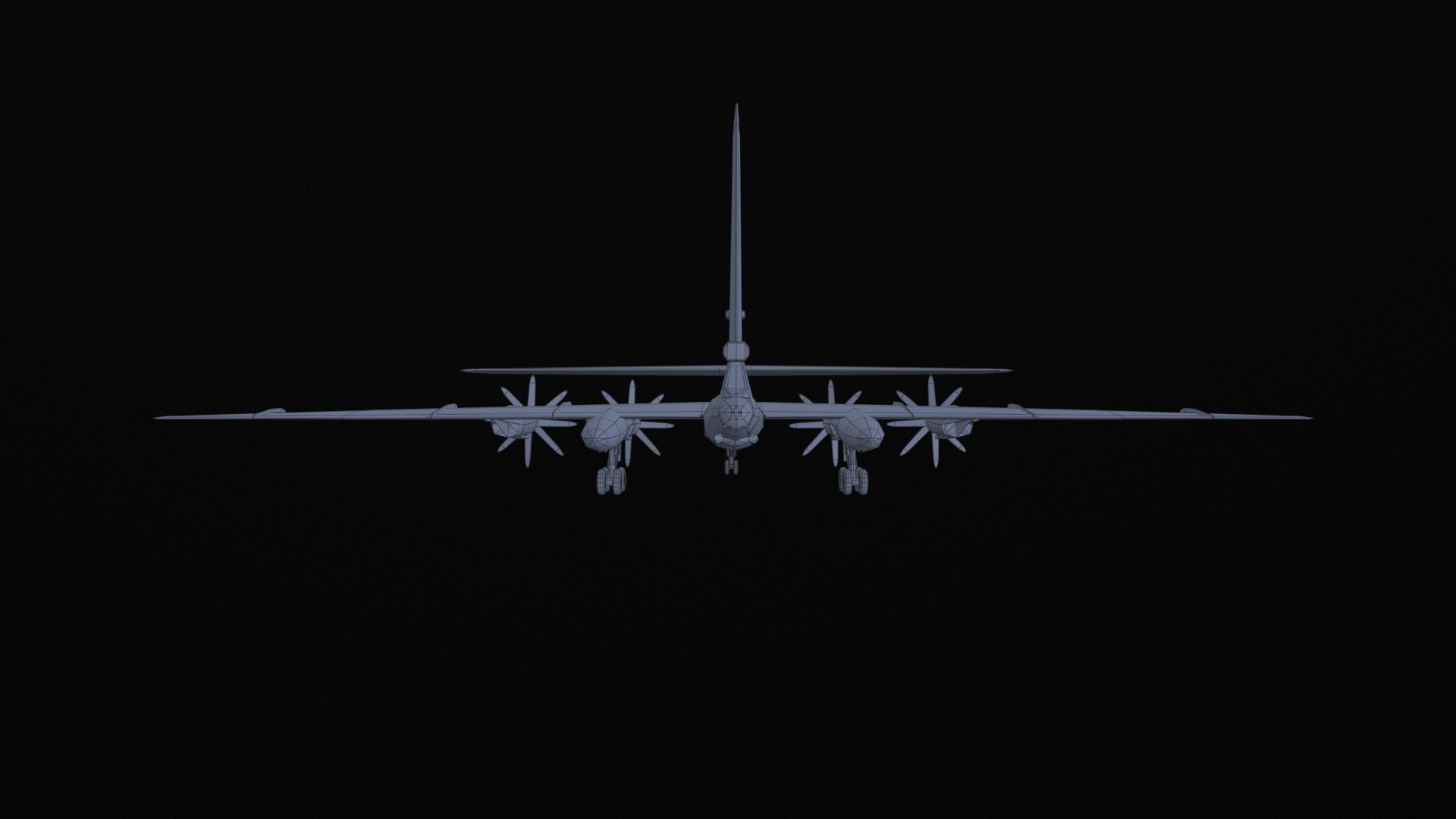 Asset - Army - Tu 95 - 3D MODEL Low-poly Low-poly 3D model_24