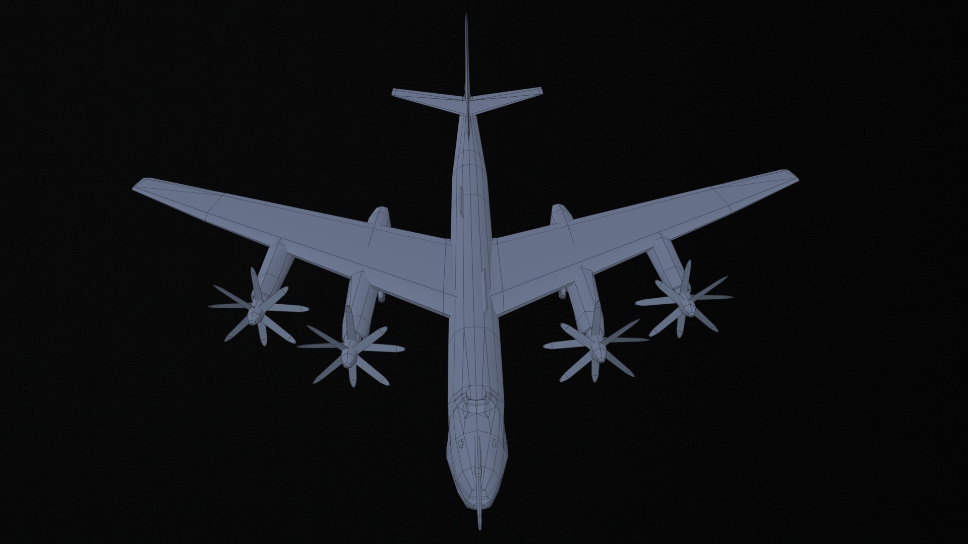 Asset - Army - Tu 95 - 3D MODEL Low-poly Low-poly 3D model_35