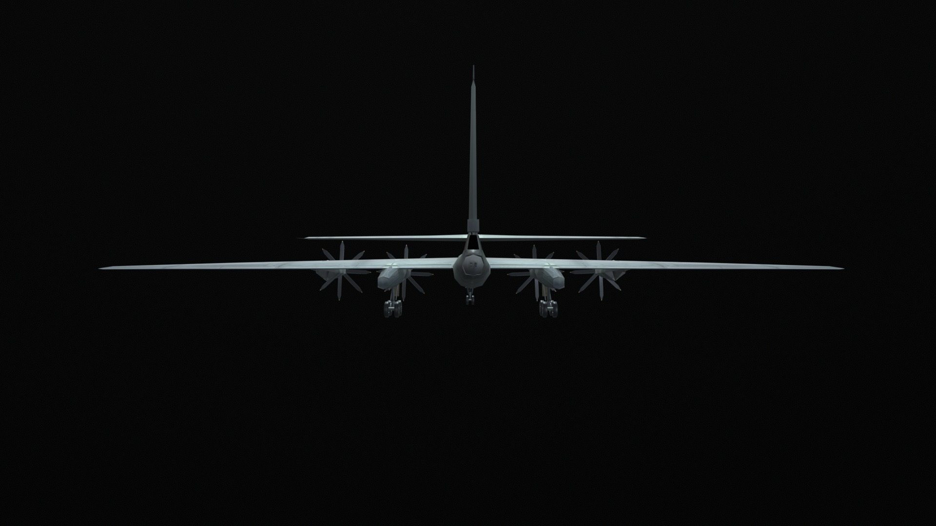 Asset - Army - Tu 95 - 3D MODEL Low-poly Low-poly 3D model_20