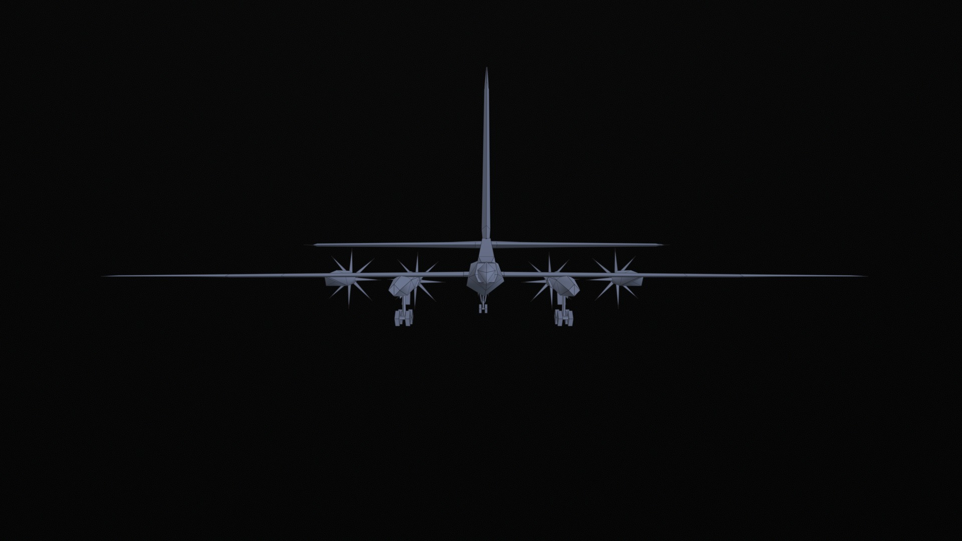 Asset - Army - Tu 95 - 3D MODEL Low-poly Low-poly 3D model_34