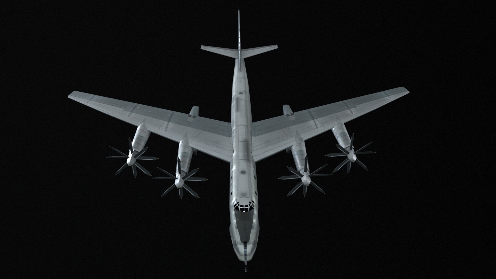 Asset - Army - Tu 95 - 3D MODEL Low-poly Low-poly 3D model_28