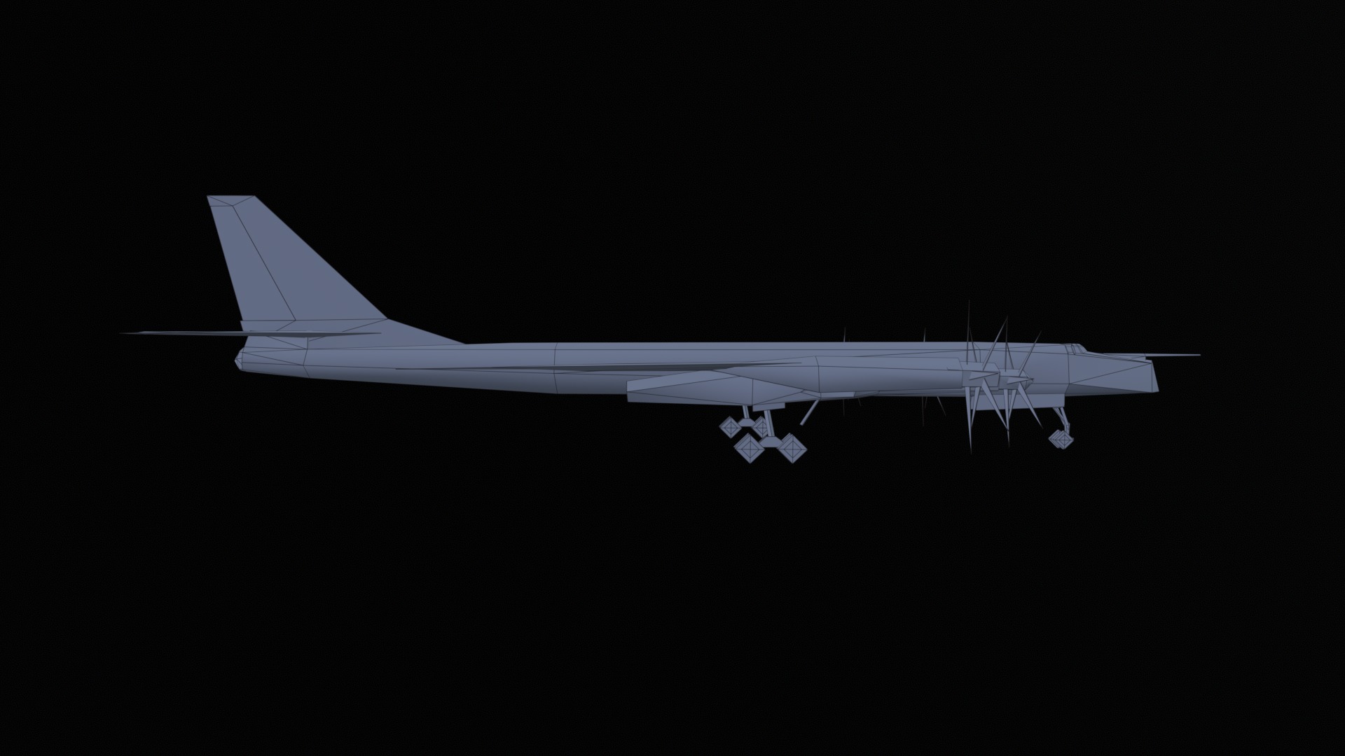 Asset - Army - Tu 95 - 3D MODEL Low-poly Low-poly 3D model_53
