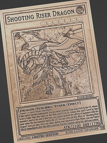Shooting Riser Dragon - yu-gi-oh Free 3D print model