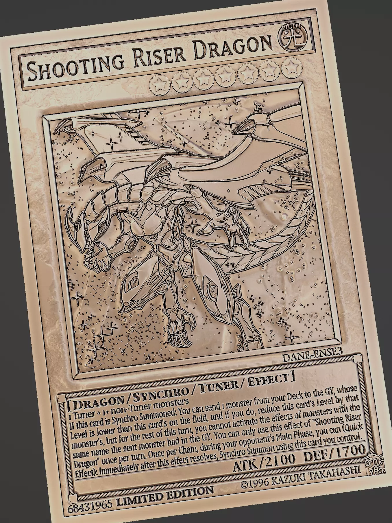 Shooting Riser Dragon - yu-gi-oh Free 3D print model