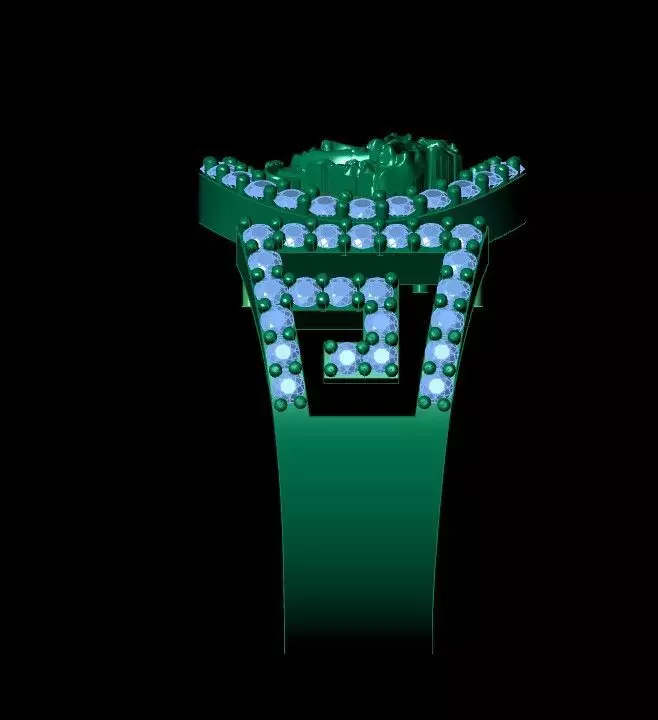 Versace Stone Ring Free 3D print model