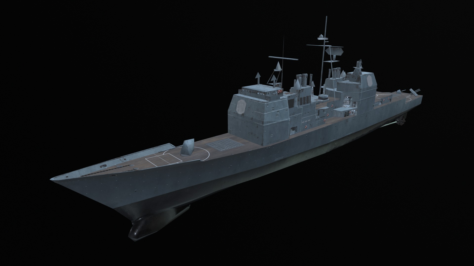 Asset - Army - Ticonderoga Class - 3D MODEL Low-poly Low-poly 3D model_46