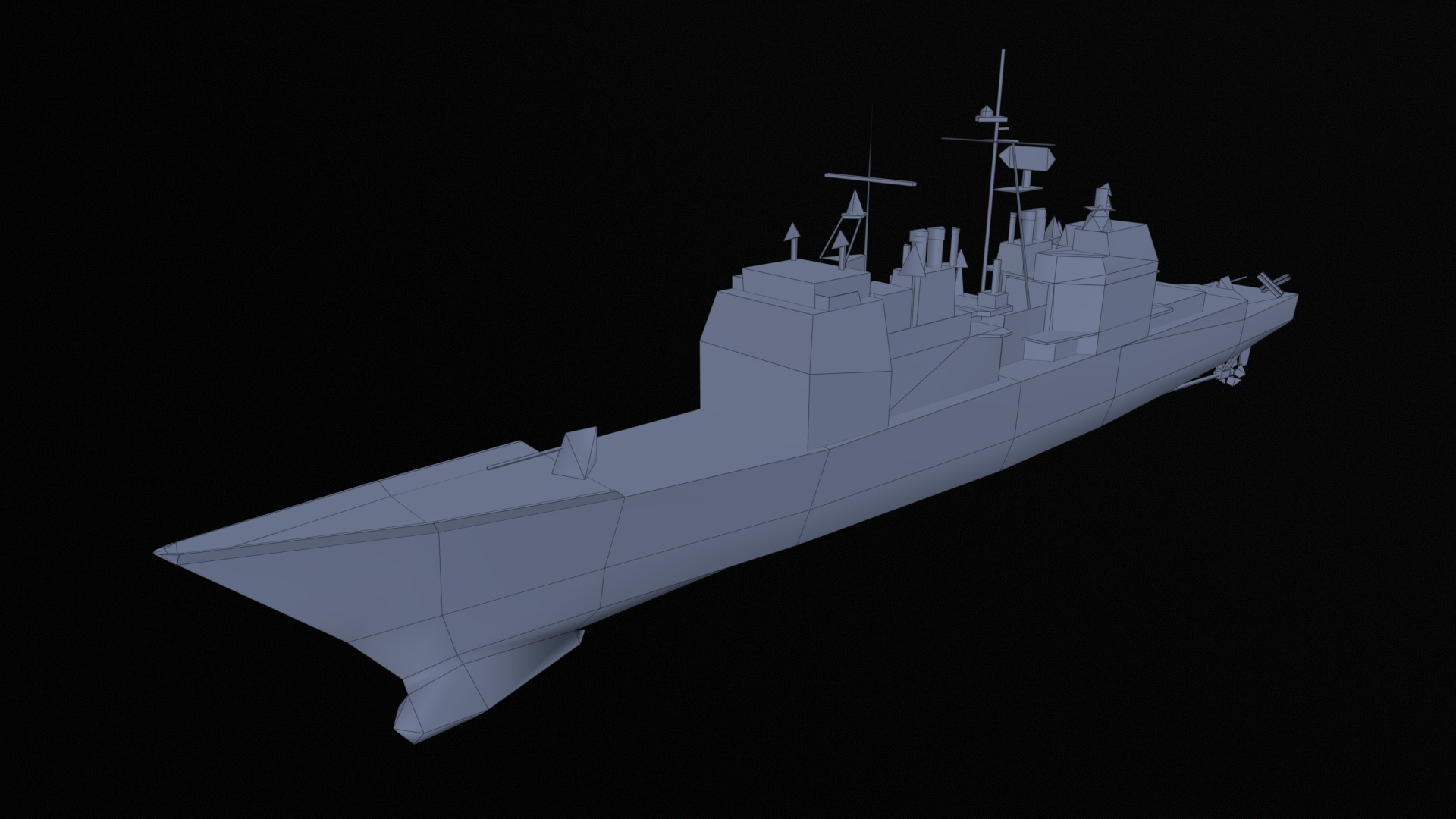 Asset - Army - Ticonderoga Class - 3D MODEL Low-poly Low-poly 3D model_51