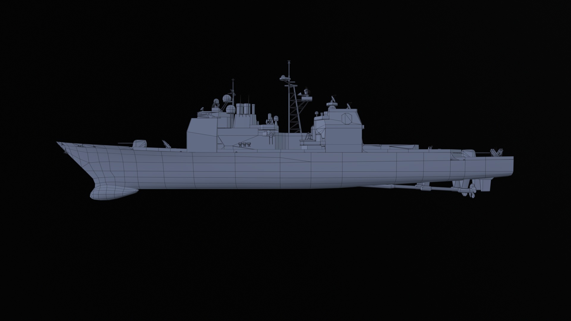 Asset - Army - Ticonderoga Class - 3D MODEL Low-poly Low-poly 3D model_13