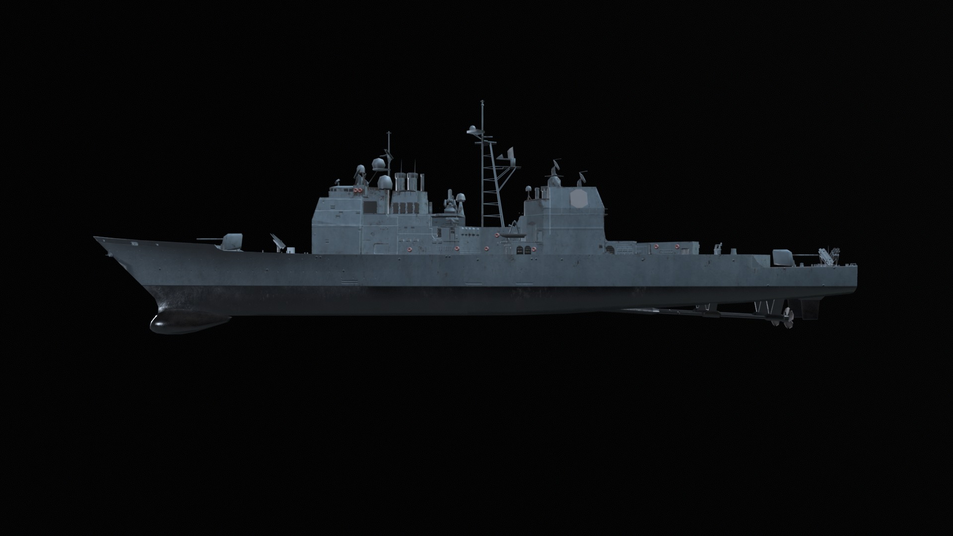 Asset - Army - Ticonderoga Class - 3D MODEL Low-poly Low-poly 3D model_18