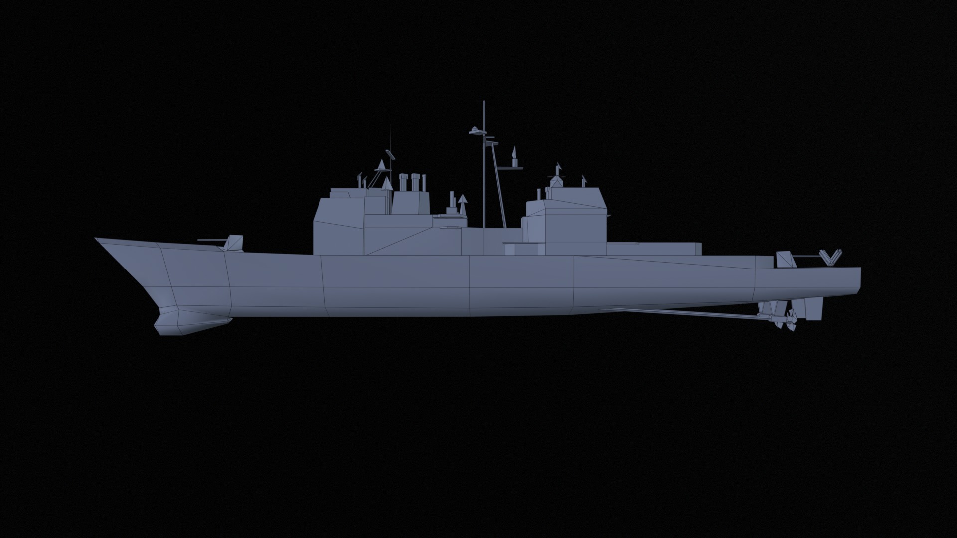 Asset - Army - Ticonderoga Class - 3D MODEL Low-poly Low-poly 3D model_53