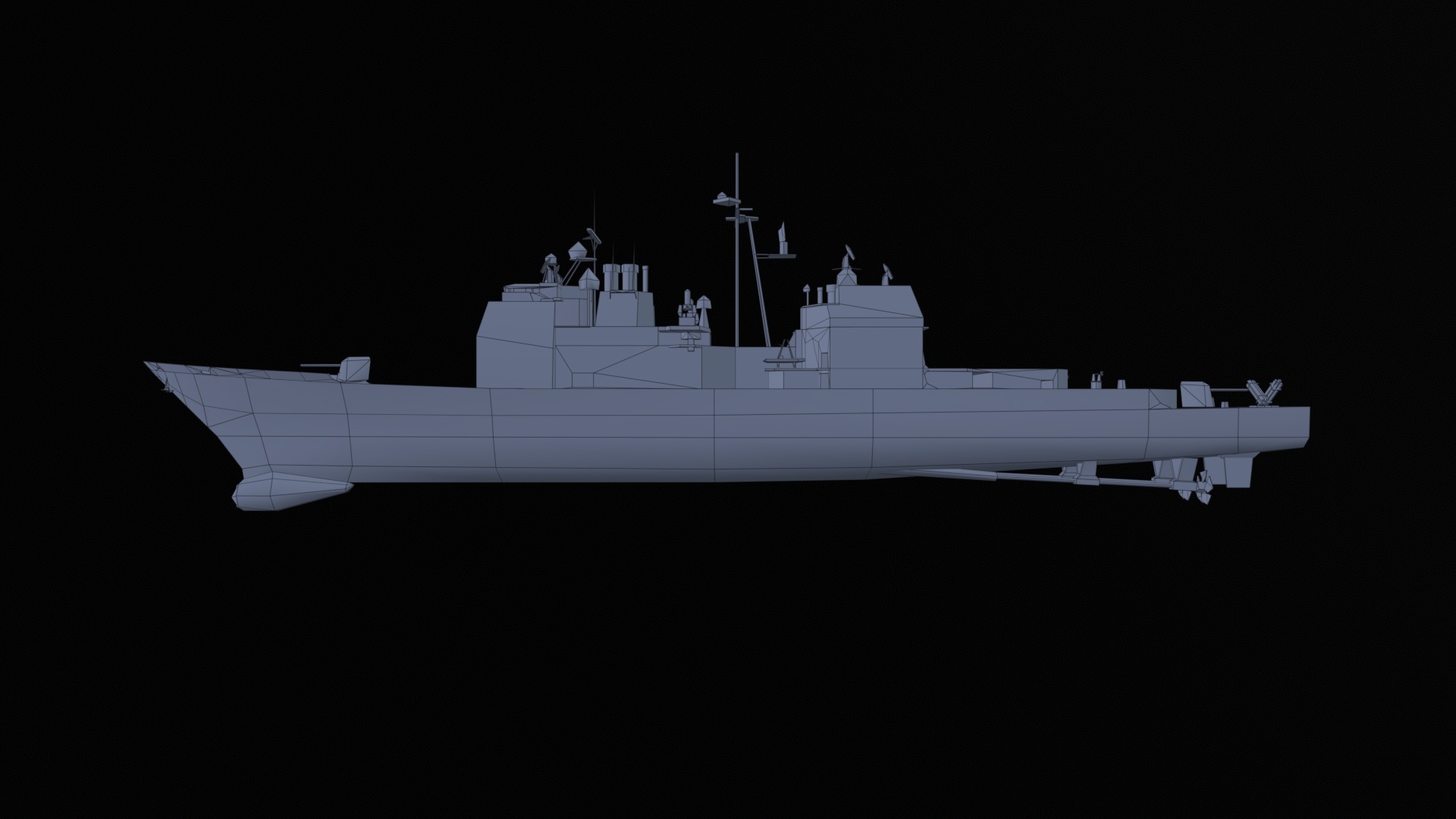Asset - Army - Ticonderoga Class - 3D MODEL Low-poly Low-poly 3D model_43