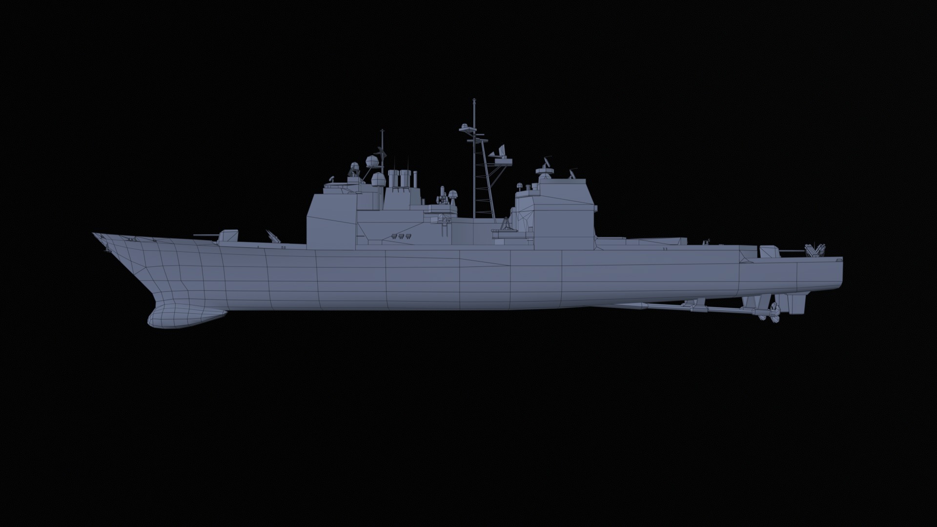 Asset - Army - Ticonderoga Class - 3D MODEL Low-poly Low-poly 3D model_23