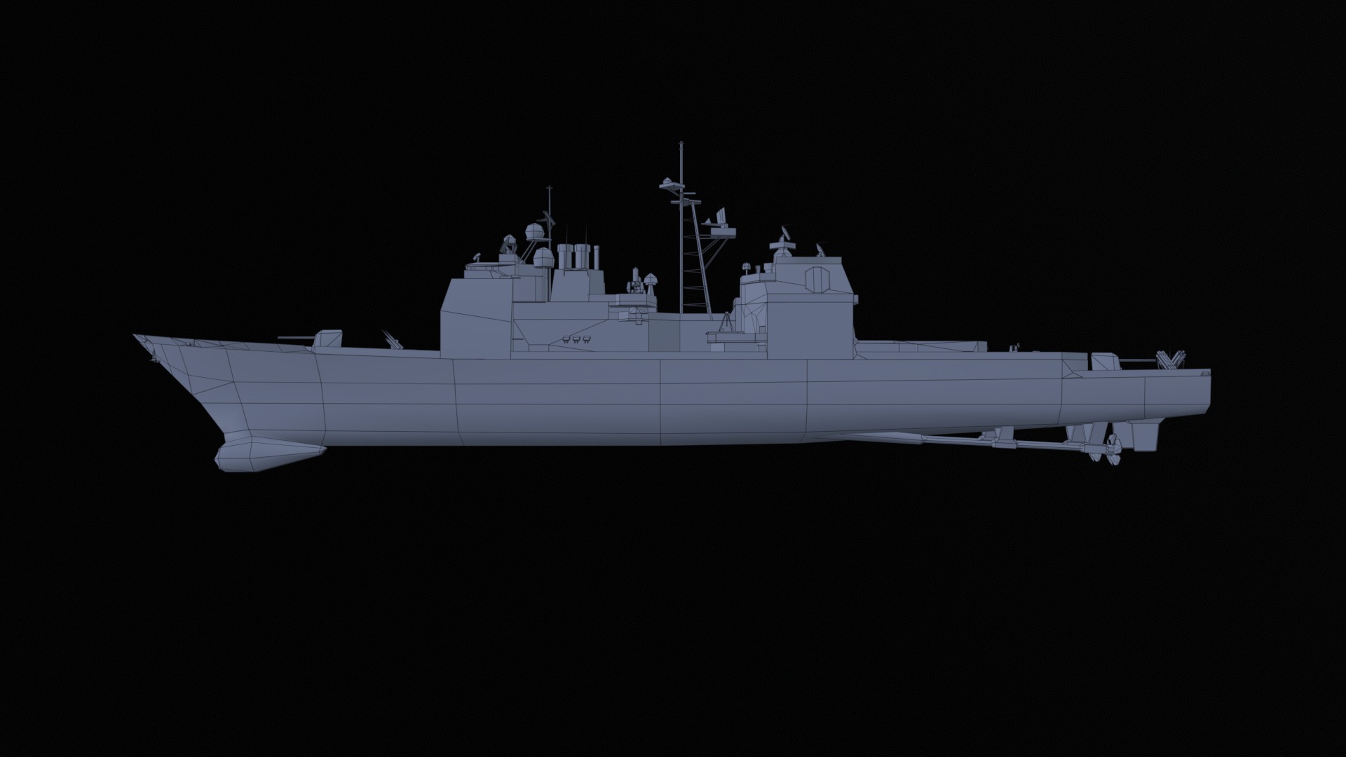Asset - Army - Ticonderoga Class - 3D MODEL Low-poly Low-poly 3D model_33