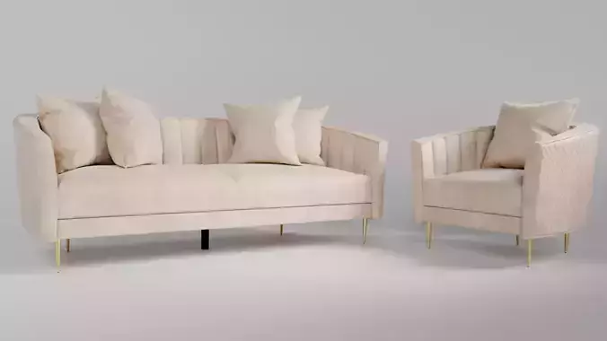 Sofa and Armchair