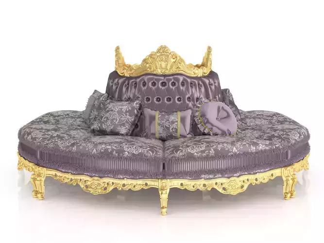 Victorian round sofa by Modenese