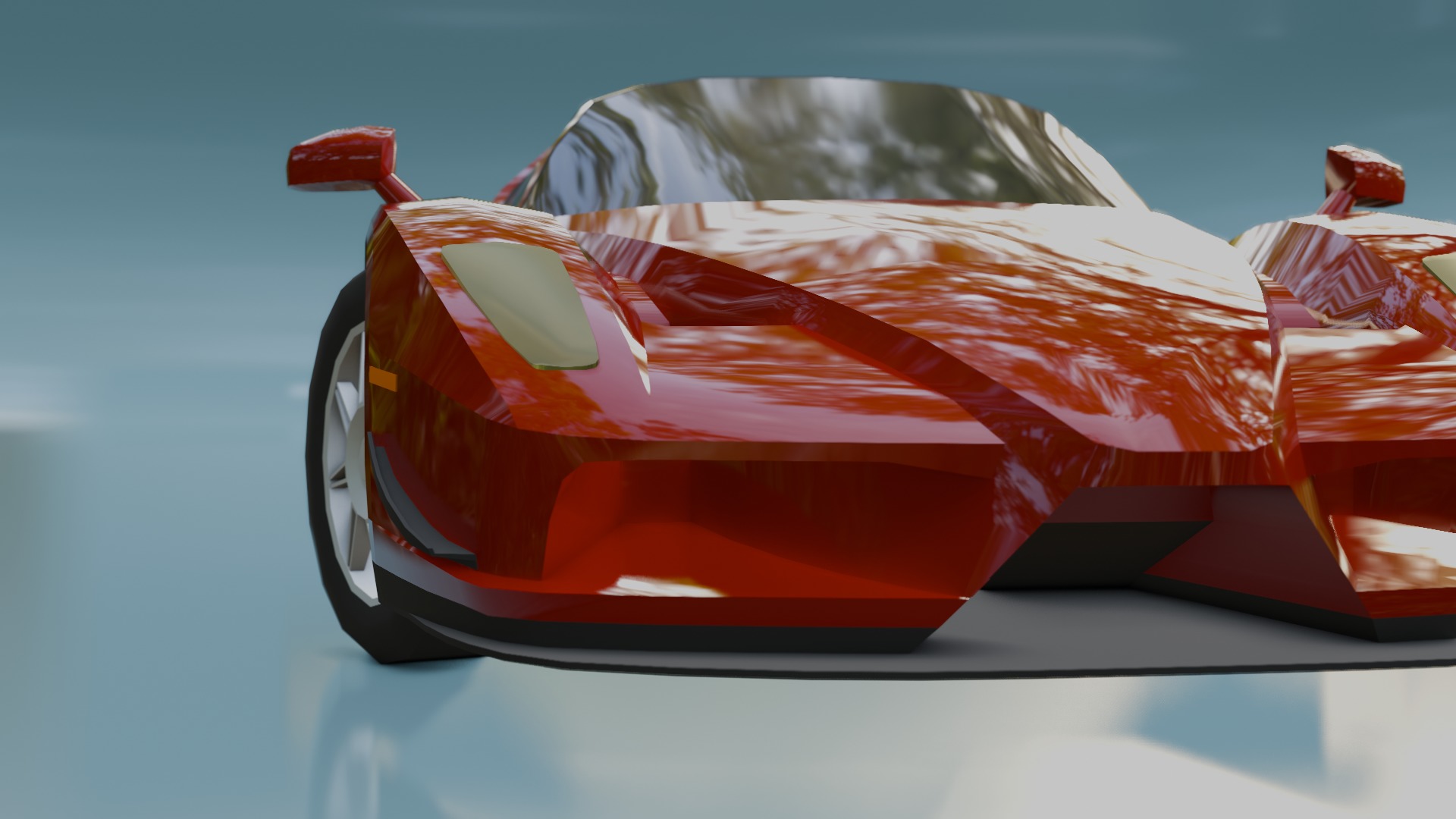 Gameready Ferrari Enzo Low-poly 3D model_23