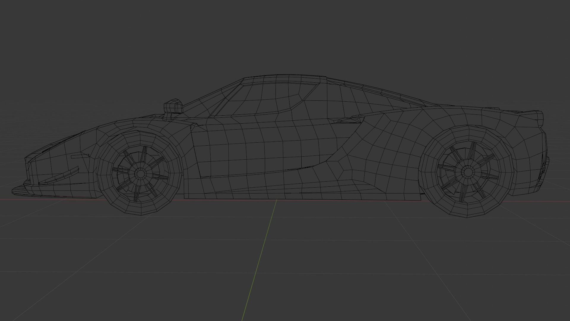 Gameready Ferrari Enzo Low-poly 3D model_16