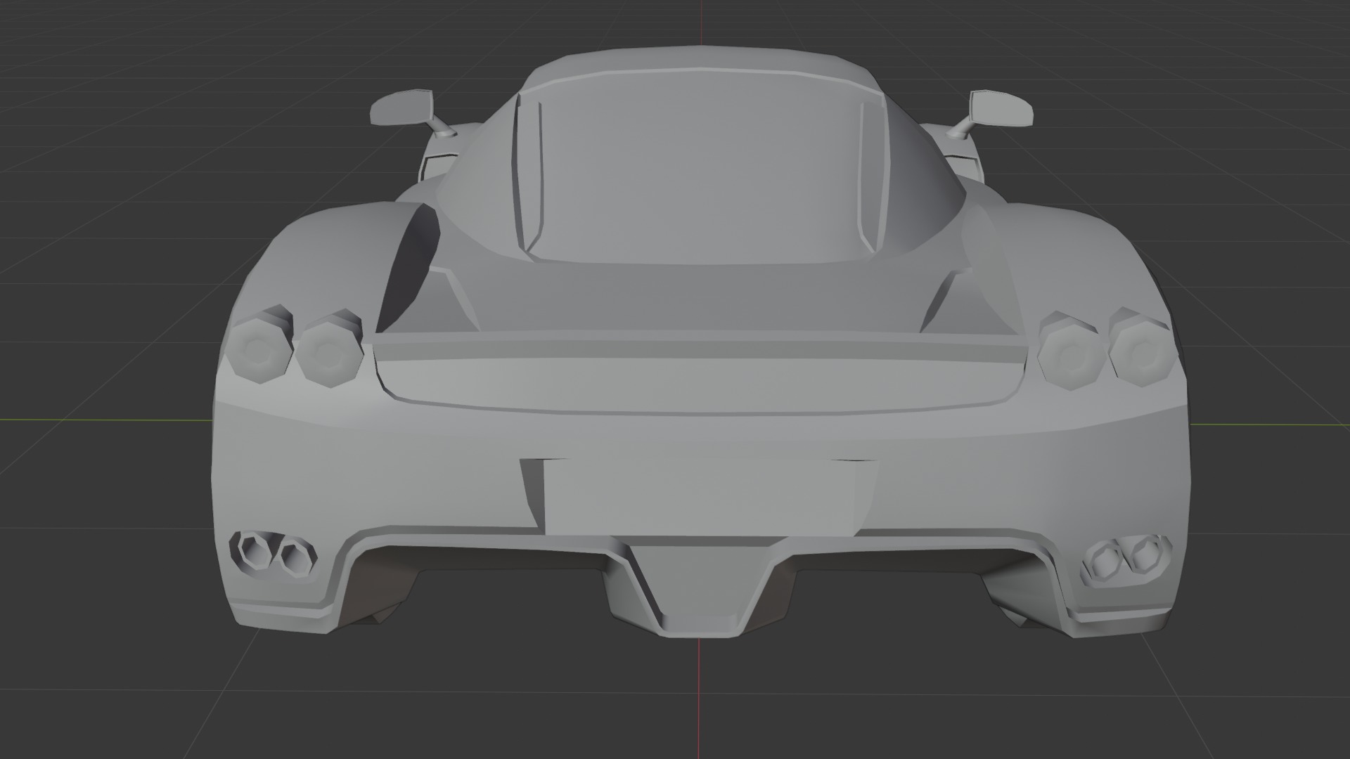 Gameready Ferrari Enzo Low-poly 3D model_8