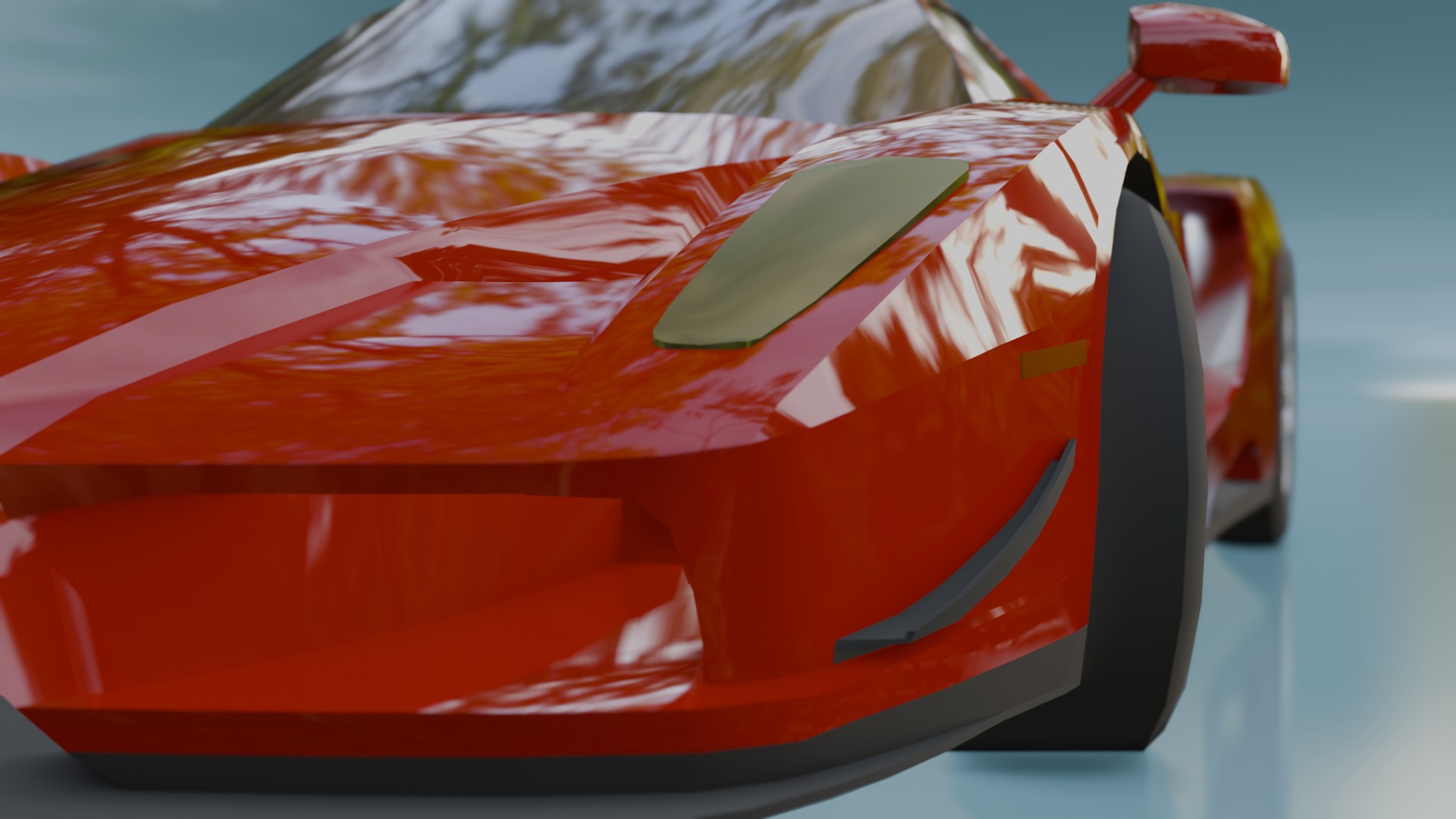 Gameready Ferrari Enzo Low-poly 3D model_25