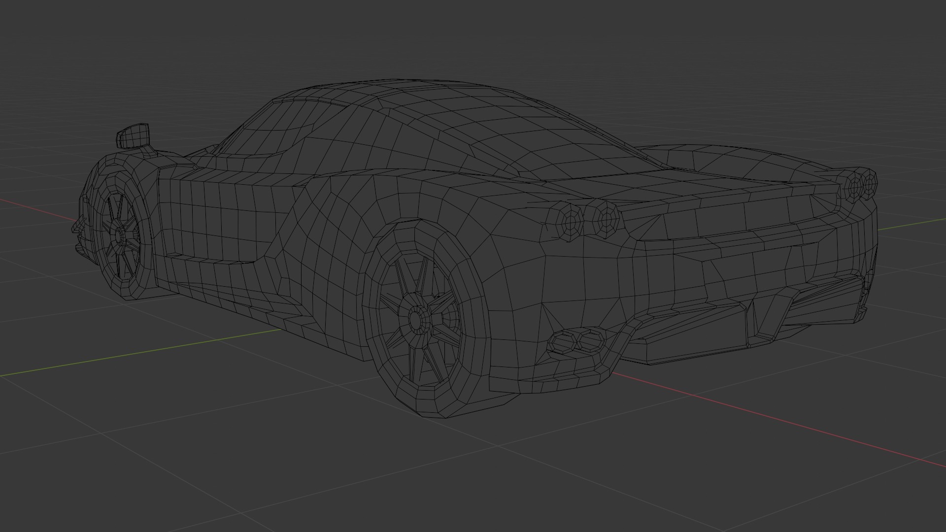 Gameready Ferrari Enzo Low-poly 3D model_6