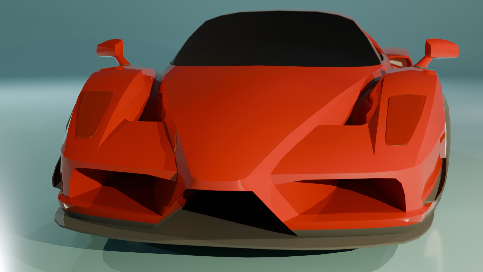 Gameready Ferrari Enzo Low-poly 3D model_10