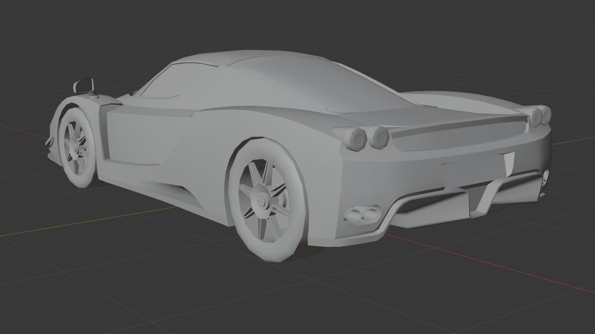 Gameready Ferrari Enzo Low-poly 3D model_5