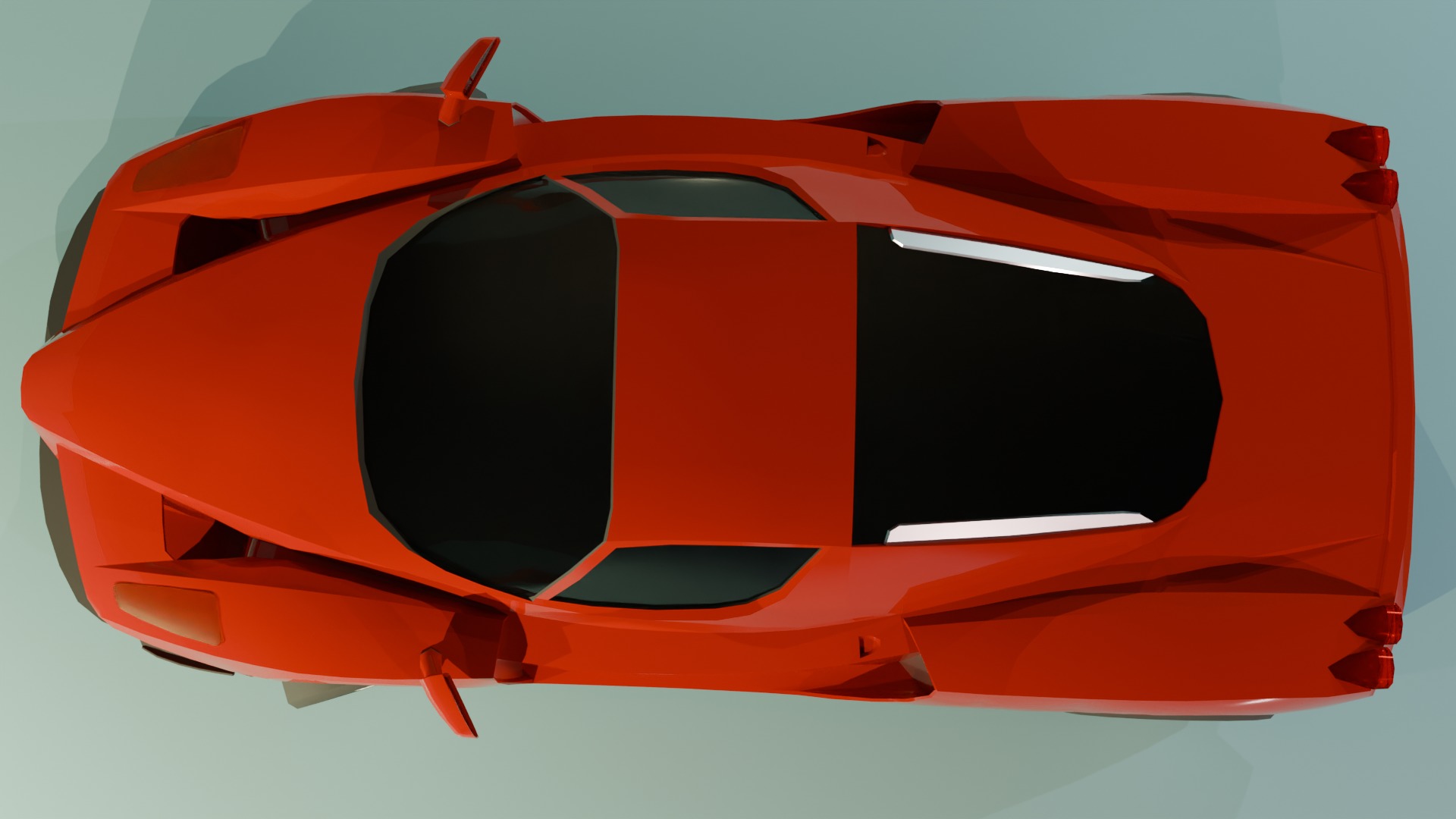 Gameready Ferrari Enzo Low-poly 3D model_17
