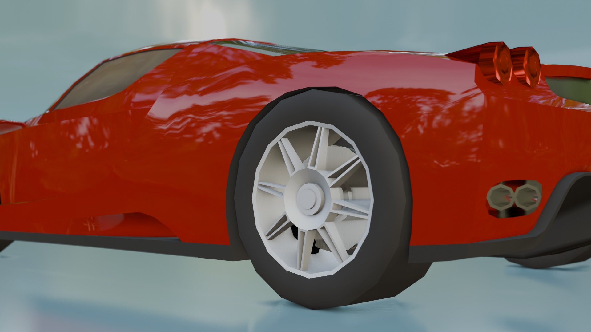 Gameready Ferrari Enzo Low-poly 3D model_18