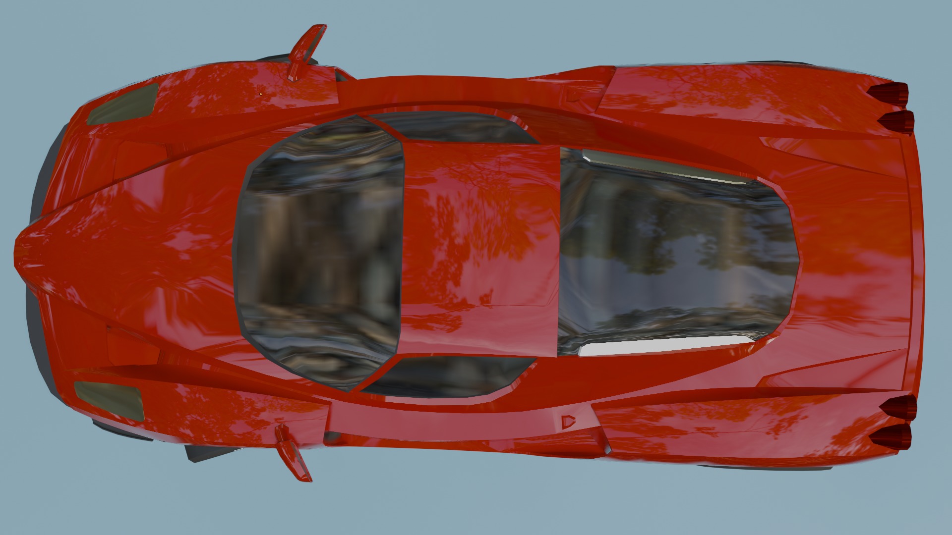 Gameready Ferrari Enzo Low-poly 3D model_19