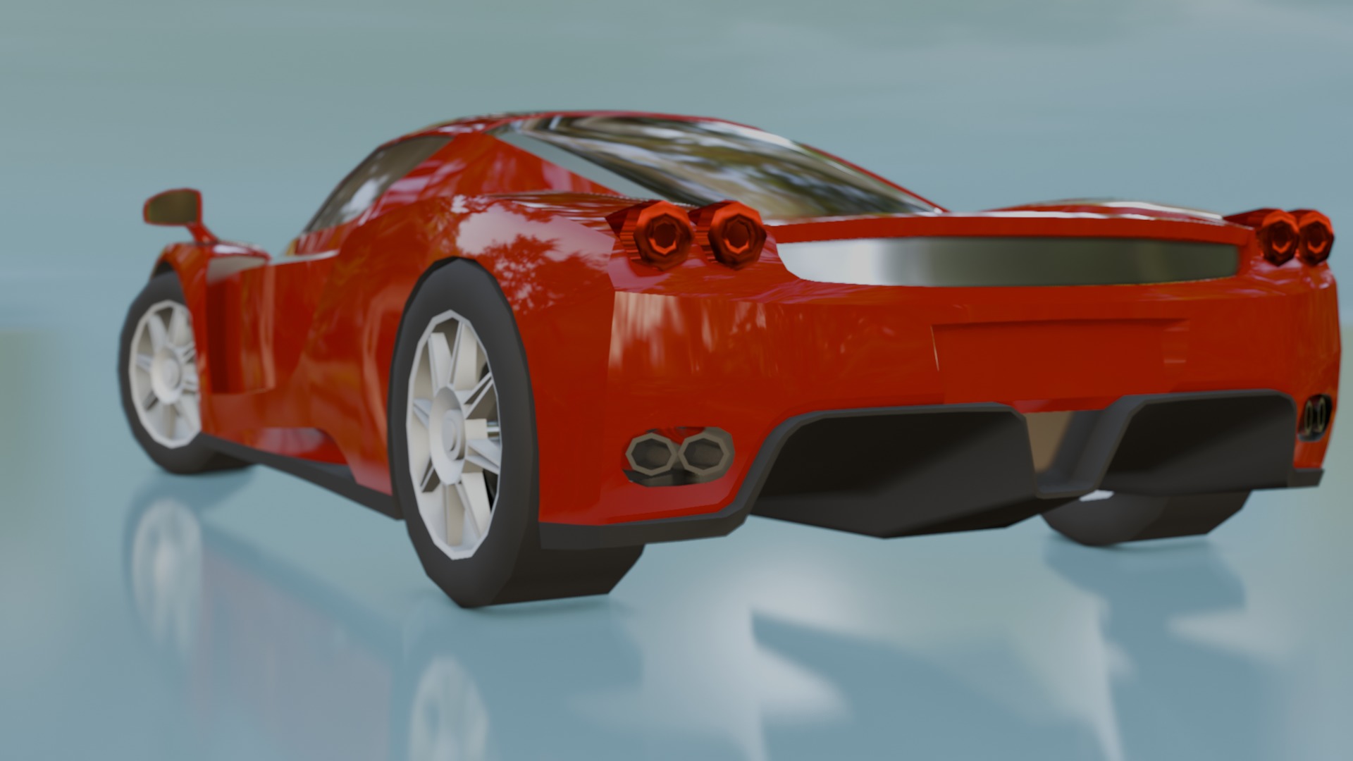 Gameready Ferrari Enzo Low-poly 3D model_22