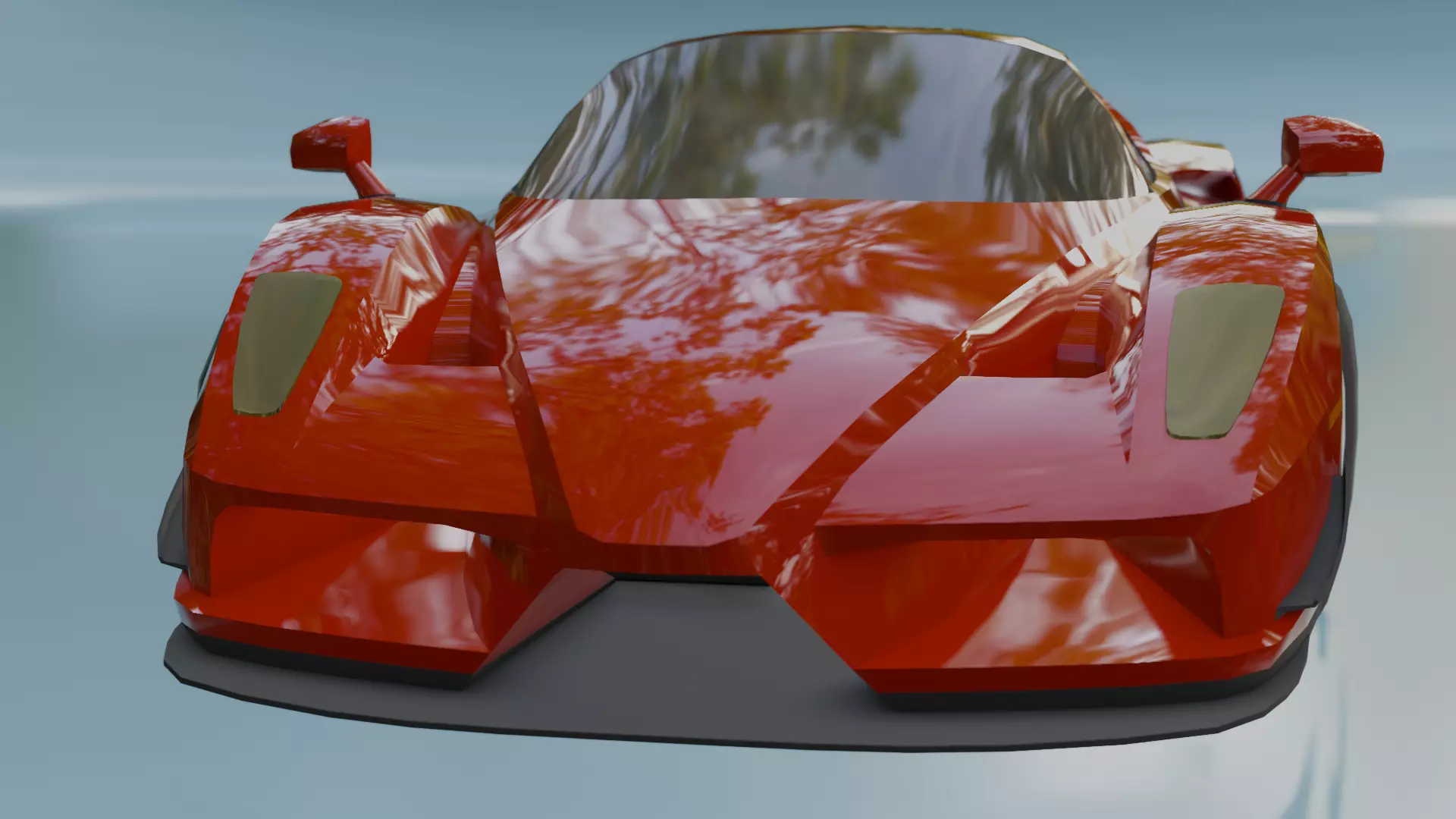 Gameready Ferrari Enzo Low-poly 3D model_0