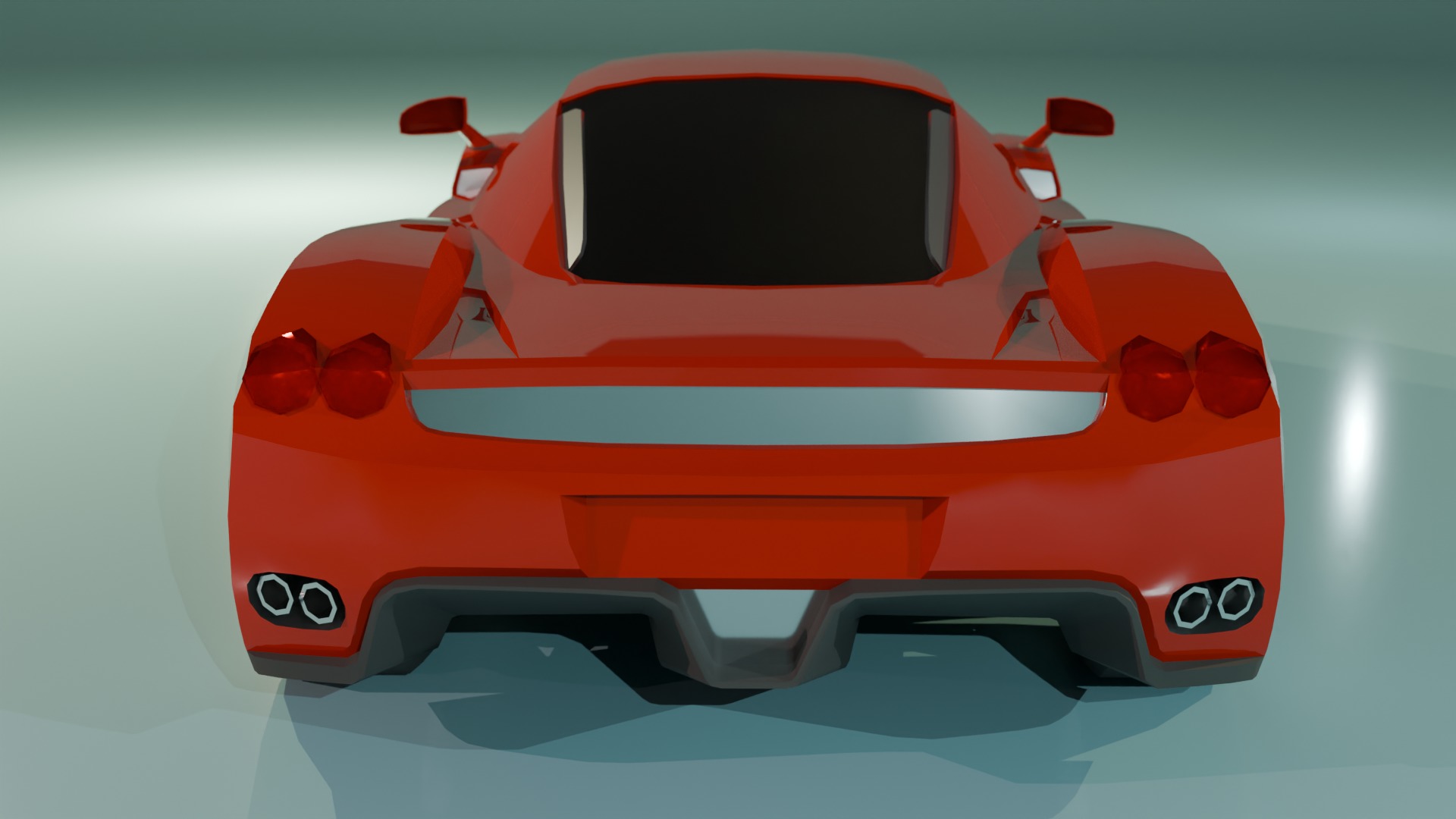 Gameready Ferrari Enzo Low-poly 3D model_7
