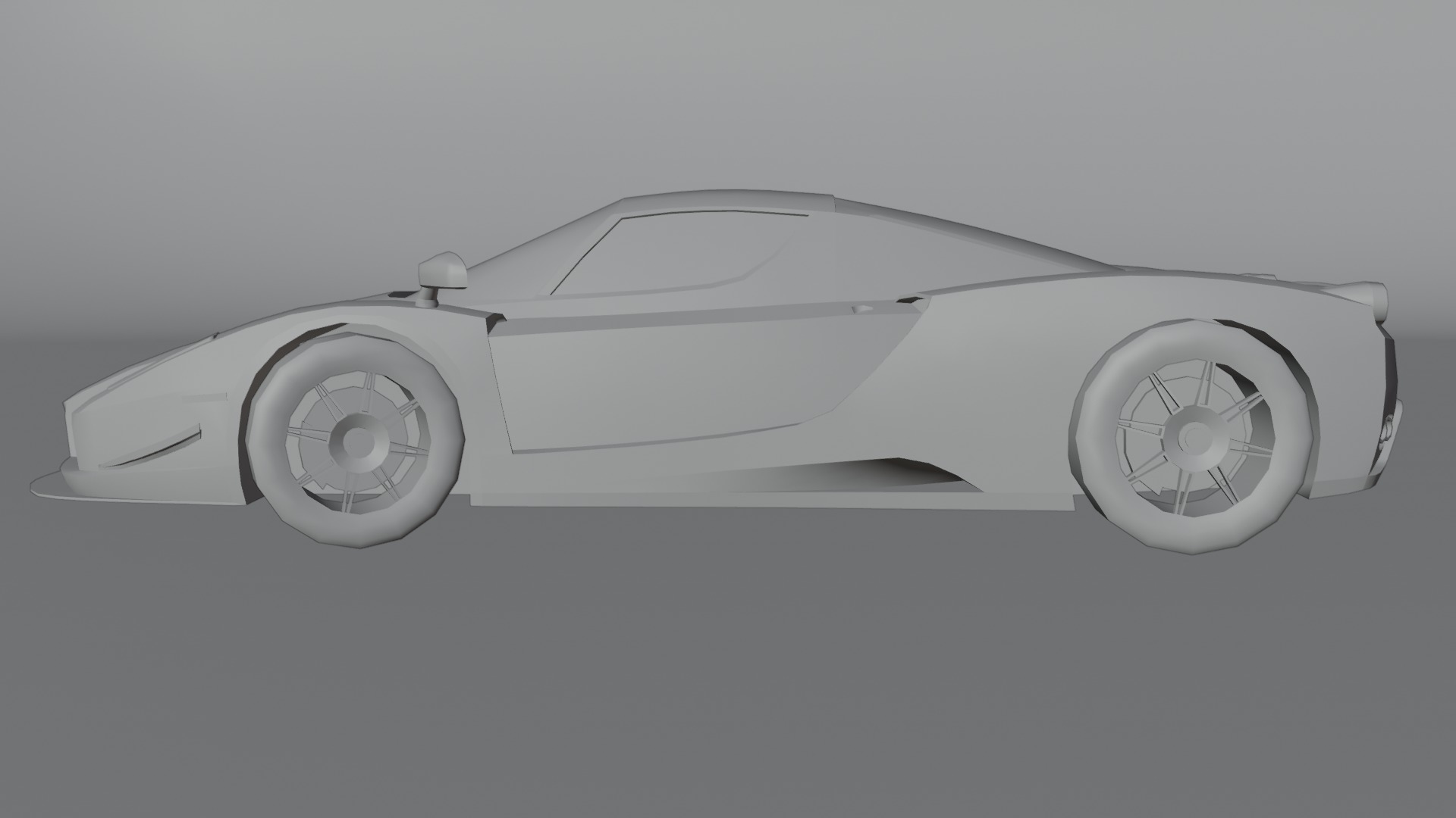 Gameready Ferrari Enzo Low-poly 3D model_15
