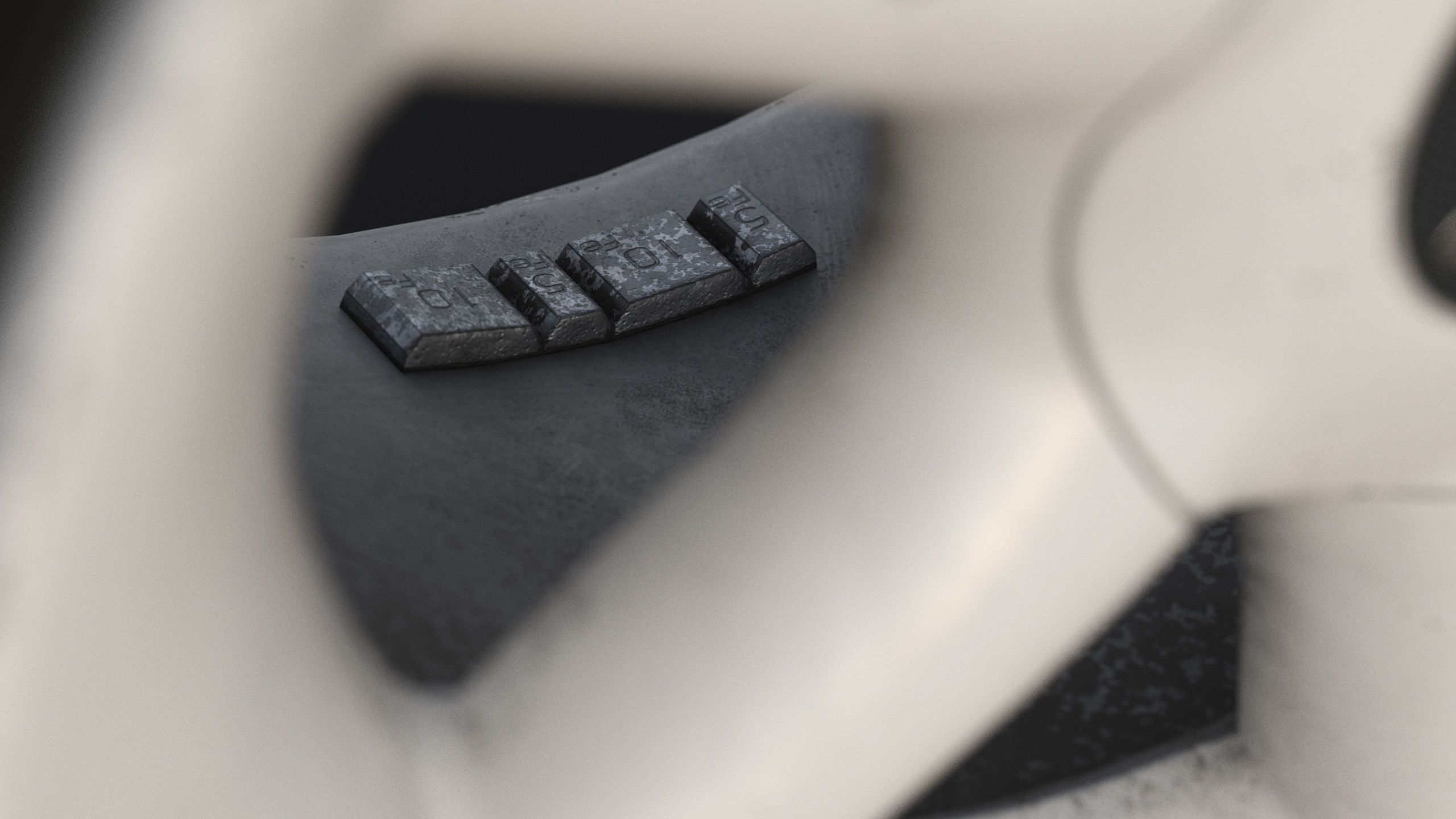 Rim RIAL RS85 and Tire TOYO Proxes R888 Low-poly 3D model_9