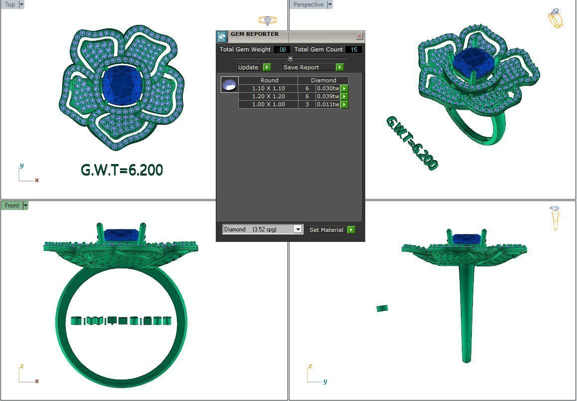 FASION  RING 3D model_4