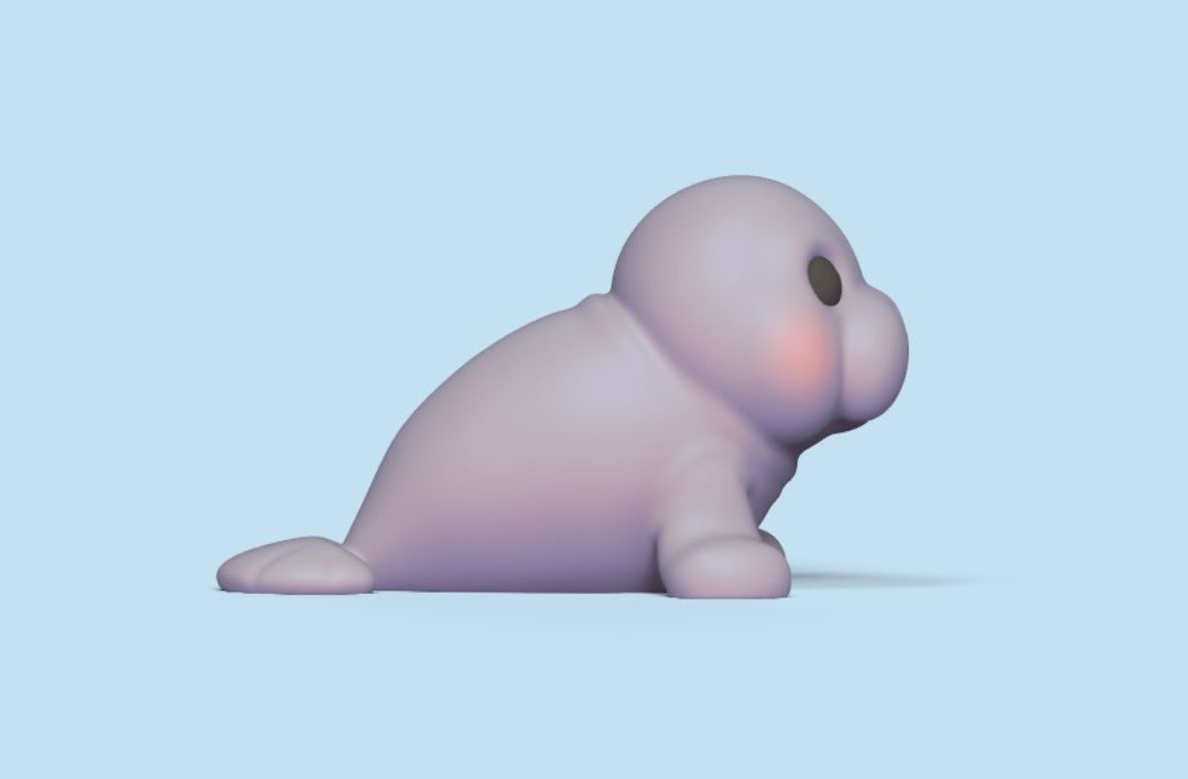 Little Manatee 3D print model_3