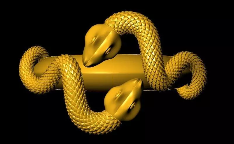 Twilight Serpent A Unique Snake Ring Design Free 3D print model