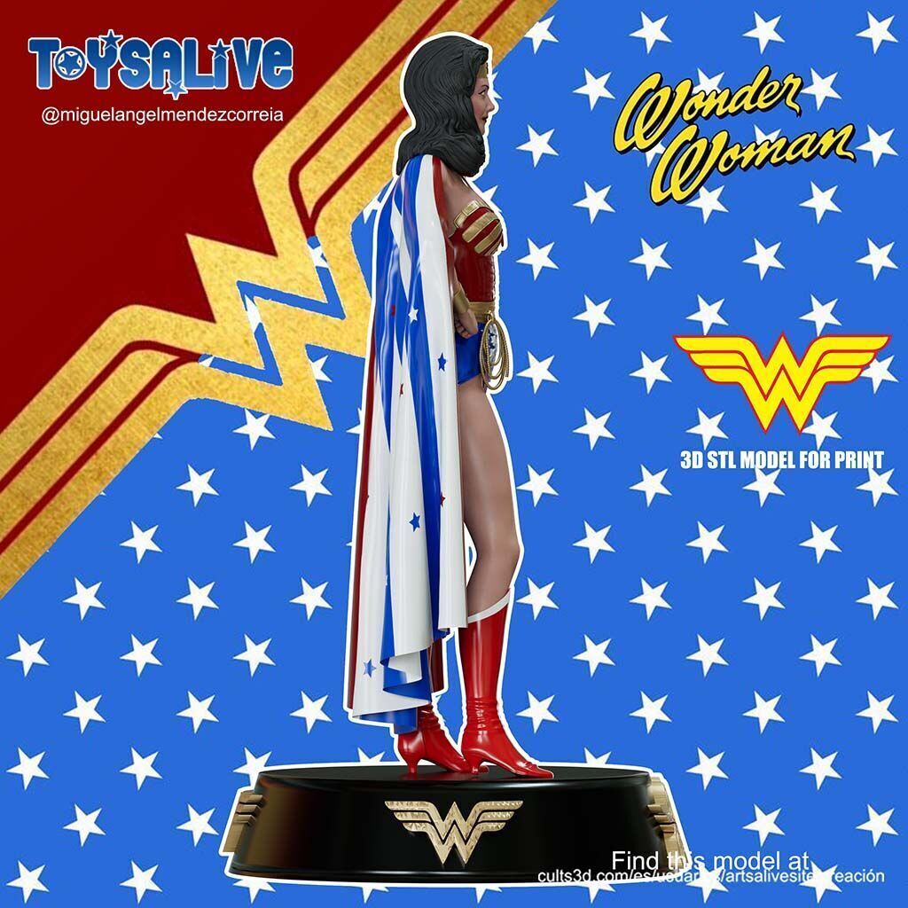 Wonder Woman Lynda Carter 3D print model_2
